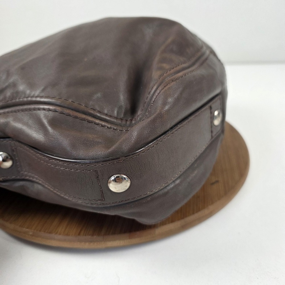 Coach Leather Shoulder Bag Womens Brown Hobo Zip Top Silver Hardware Style 14706 - Picture 7 of 16